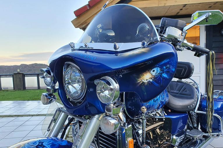 Fairings "Hoppe look" pour custom Honda F6C Valkyrie : nez