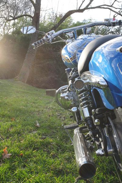 GarGardes-boue arrière "Roadster" pour custom Honda F6C Valkyrie : détail