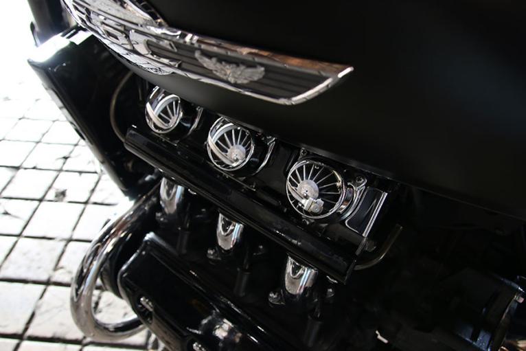 Custom Honda F6C Valkyrie: The Black Coal details