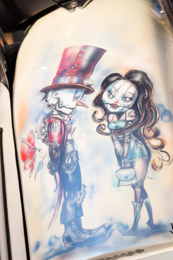 Custom Valkyrie moto : The Mechanical Legend peinture