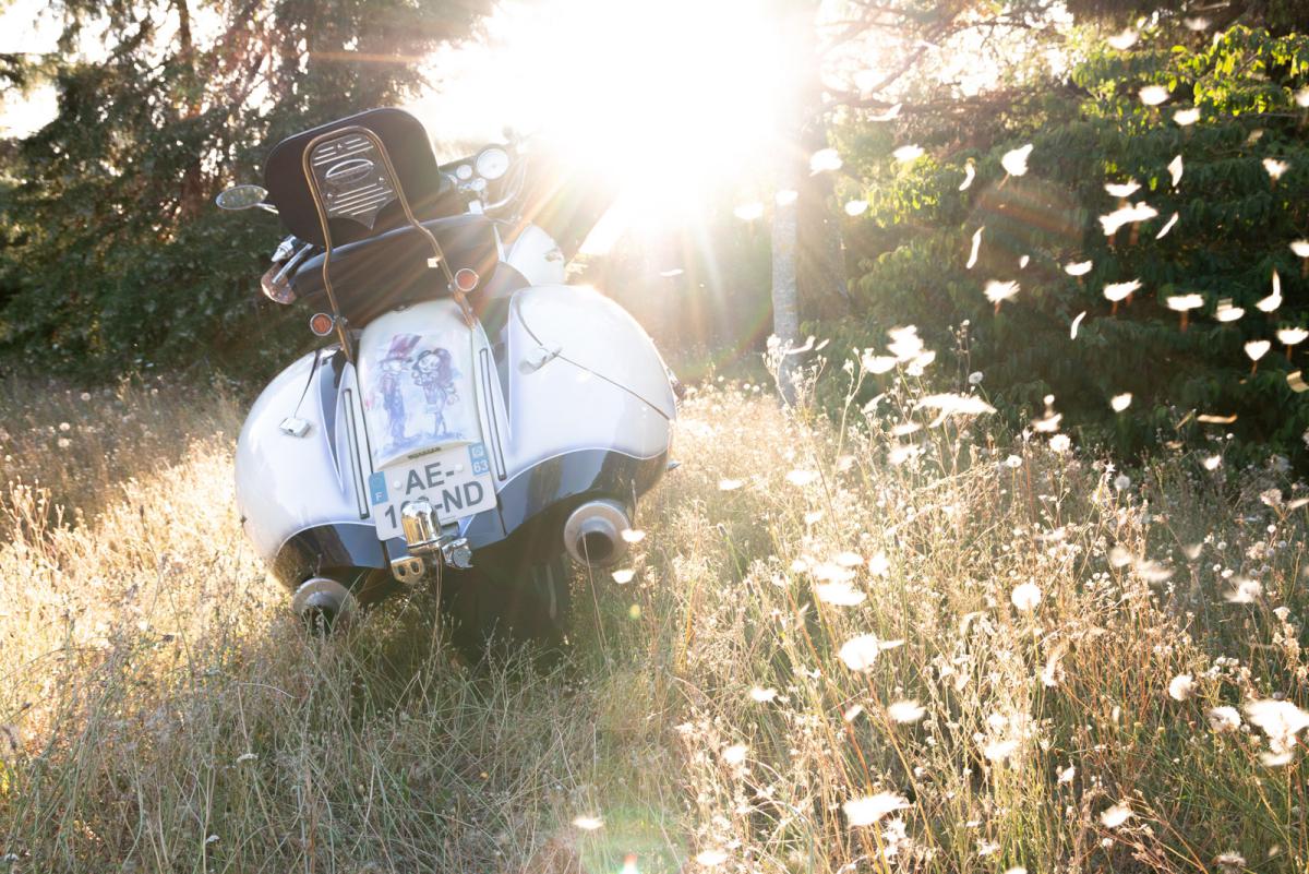 Custom Valkyrie moto : The Mechanical Legend arrière